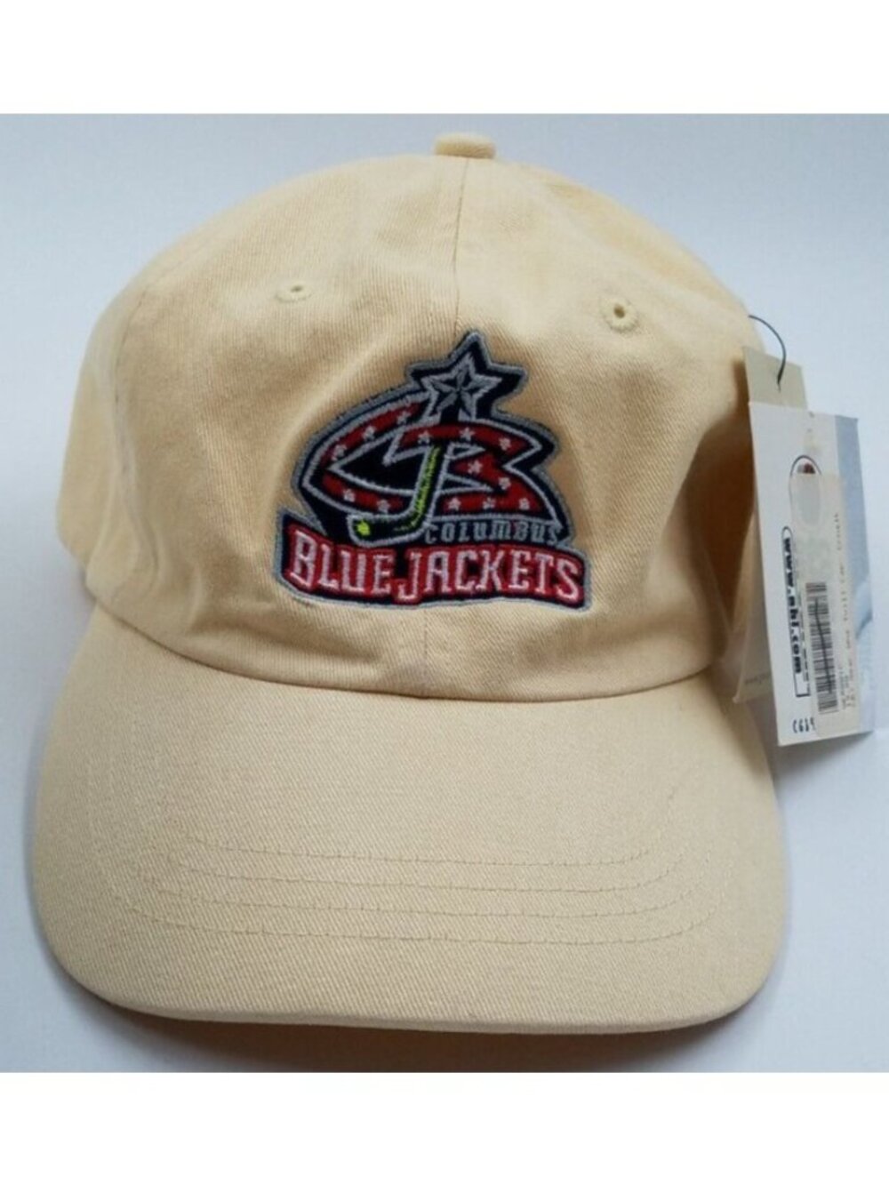 Columbus Blue Jackets Hockey Yellow 100% Cotton OS Women's Baseball Hat Cap NWT